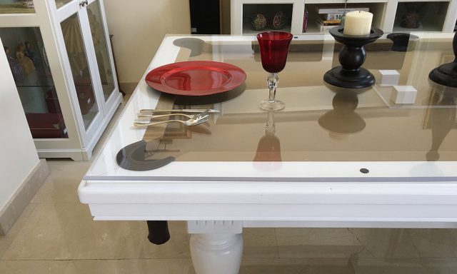 Ahorra dinero y espacio con una mesa de billar con tapa