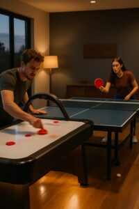 Lee más sobre el artículo Domina tu sala de juegos: cómo elegir entre mesa de aire y mesa de ping pong según espacio y nivel