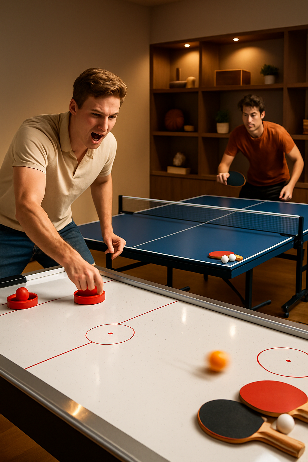 Lee más sobre el artículo Guía práctica: elegir la mejor mesa de aire o mesa de ping pong según tu espacio y nivel