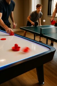 Lee más sobre el artículo Mesas recreativas: guía experta para elegir entre mesa de aire (air hockey) y mesa de ping pong (tenis de mesa)