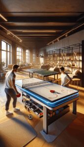 Lee más sobre el artículo Comparativa experta: mesa de aire (air hockey) vs mesa de ping pong (tenis de mesa) para tu hogar o club