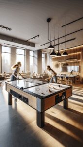 Lee más sobre el artículo Mesas de aire vs mesas de ping pong: guía completa para elegir la mejor mesa recreativa