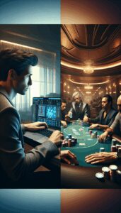Lee más sobre el artículo Poker en línea vs. poker en vivo: Pros y contras